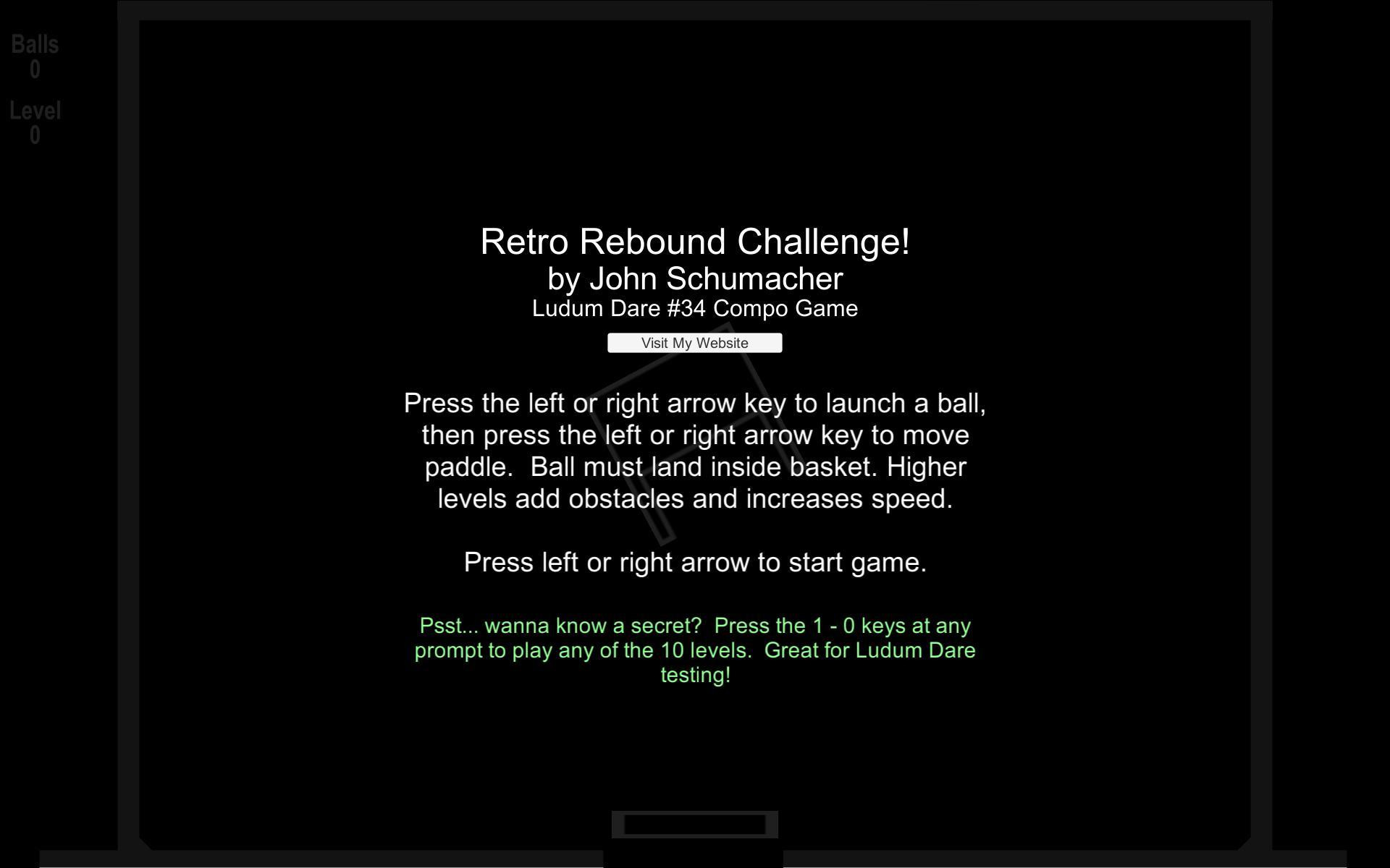 WebGL - Retro Rebound Challenge (itch) - кадр 3