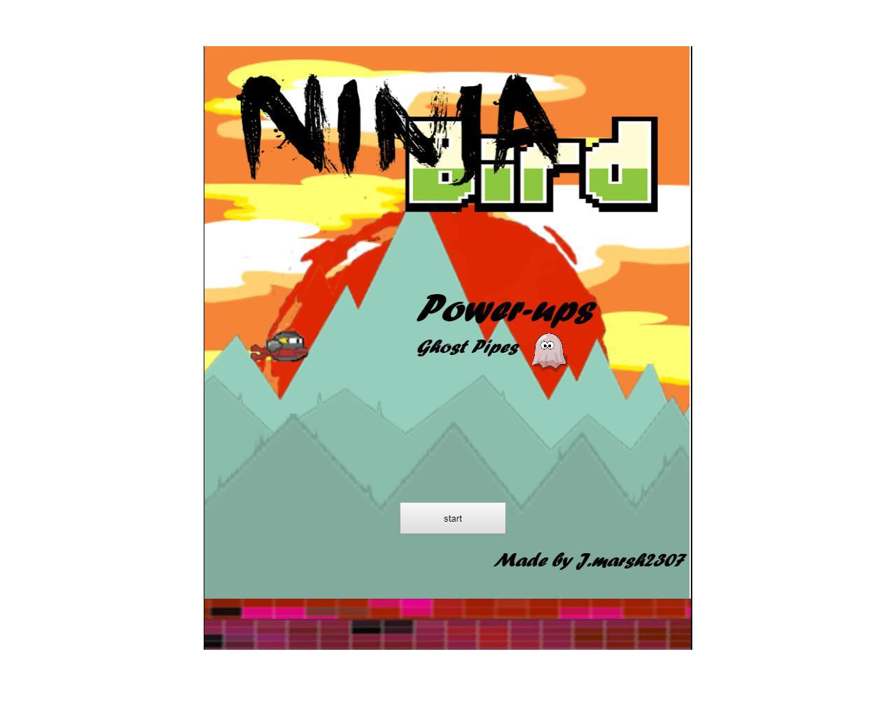 Ninja Bird (Flappy Bird Clone) (itch) - кадр 1