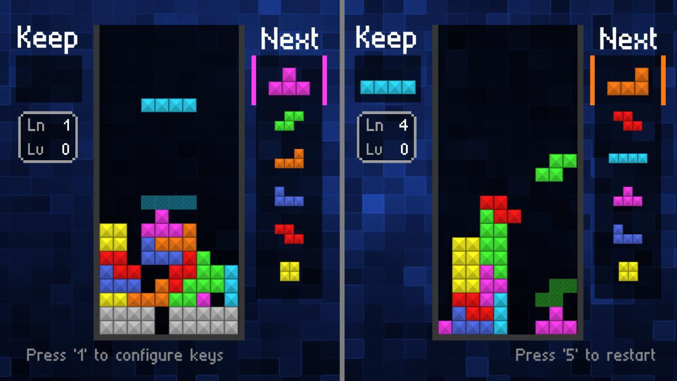 Tetris 2 players (itch) - кадр 1