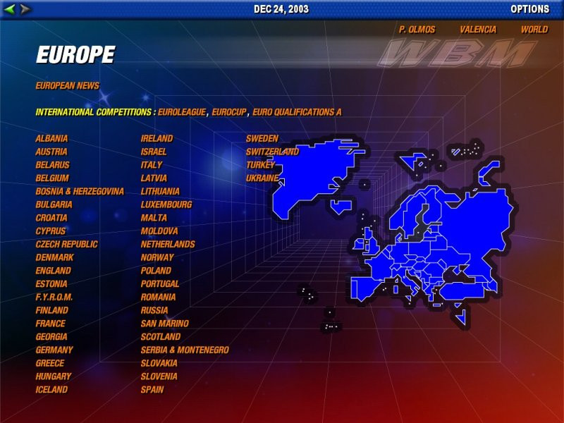 World Basketball Manager 2007 - кадр 8