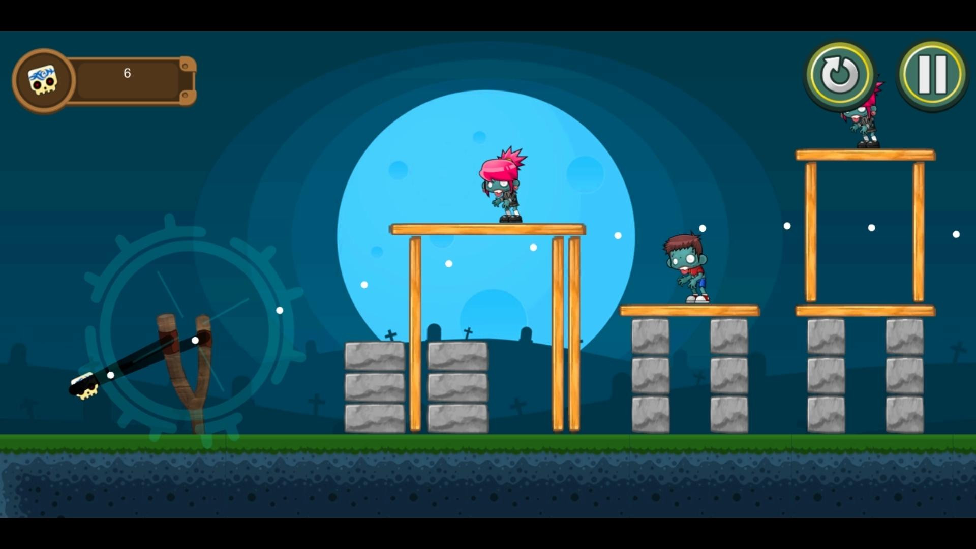 SlingSkull Zombies: Gravedigger - кадр 5