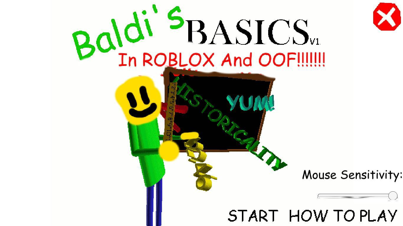 Baldi's Basics In ROBLOX And OOF!!!!! (itch) - кадр 1