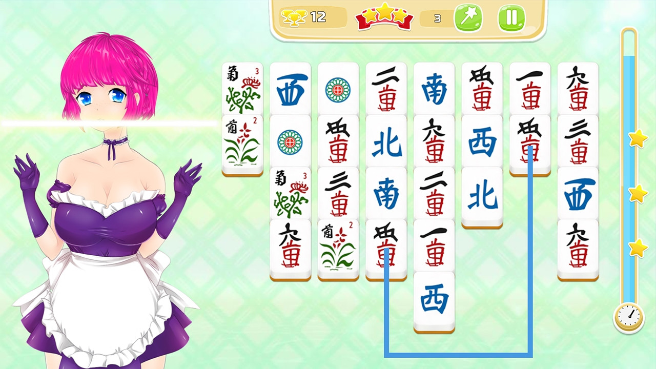 Mahjong Pretty Manga Girls - кадр 13