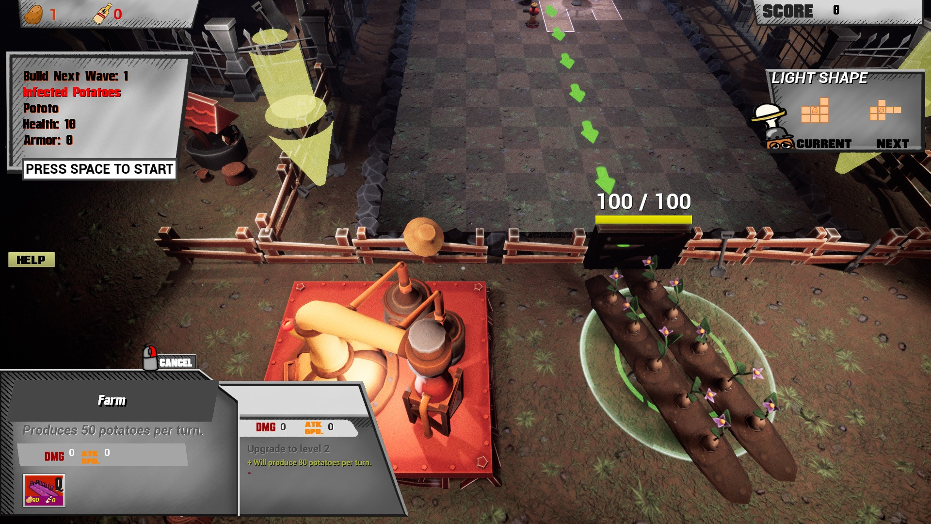 The Potato Nightmare TD (itch) - кадр 4