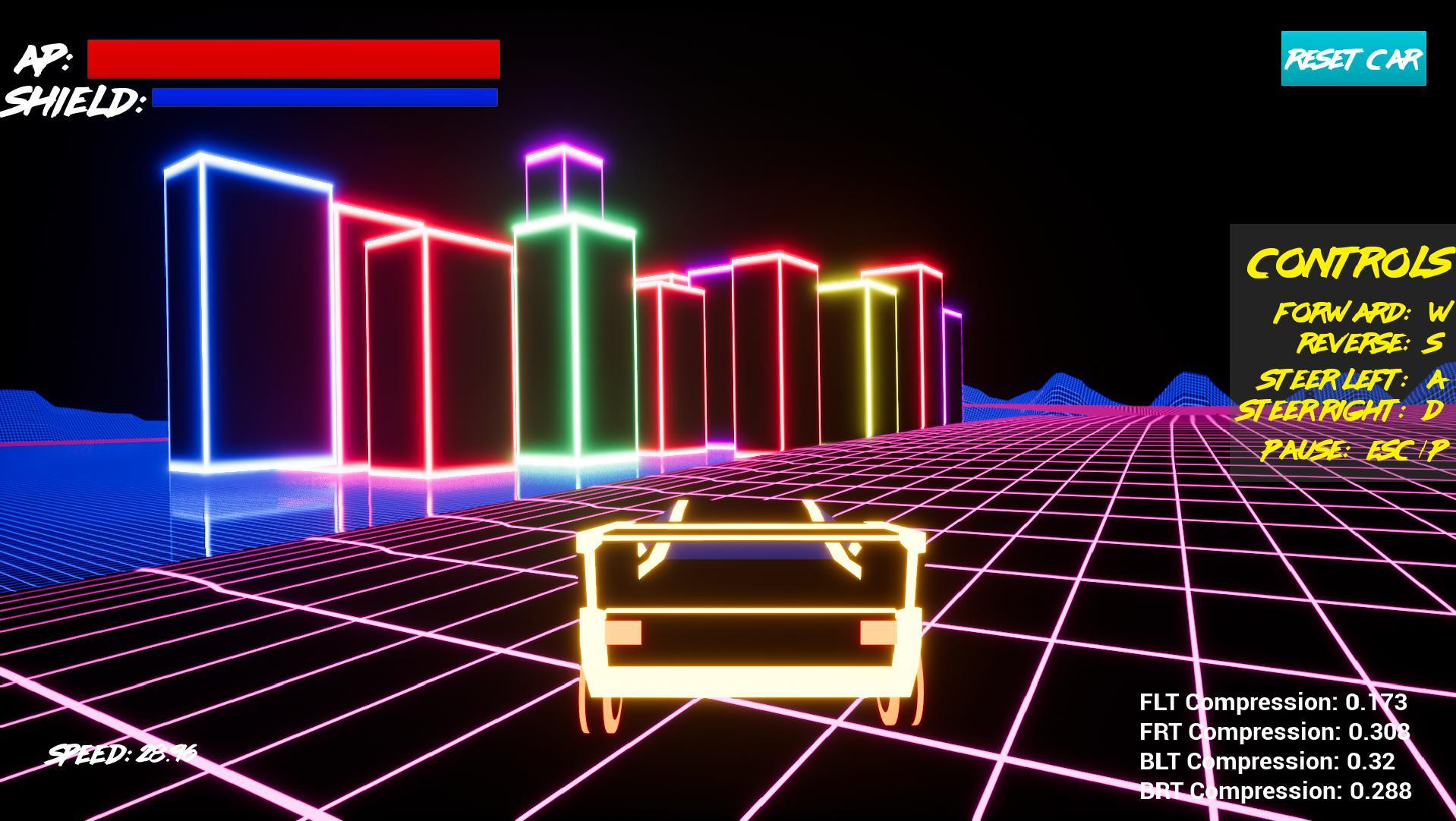 Neon Battle Racer Demo (itch) - кадр 1