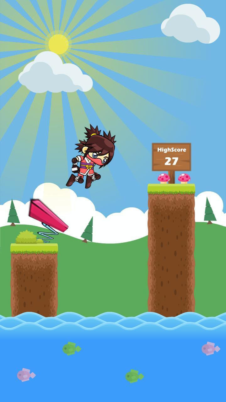 Spring Adventures | 2D jump game for Android ! (itch) - кадр 3