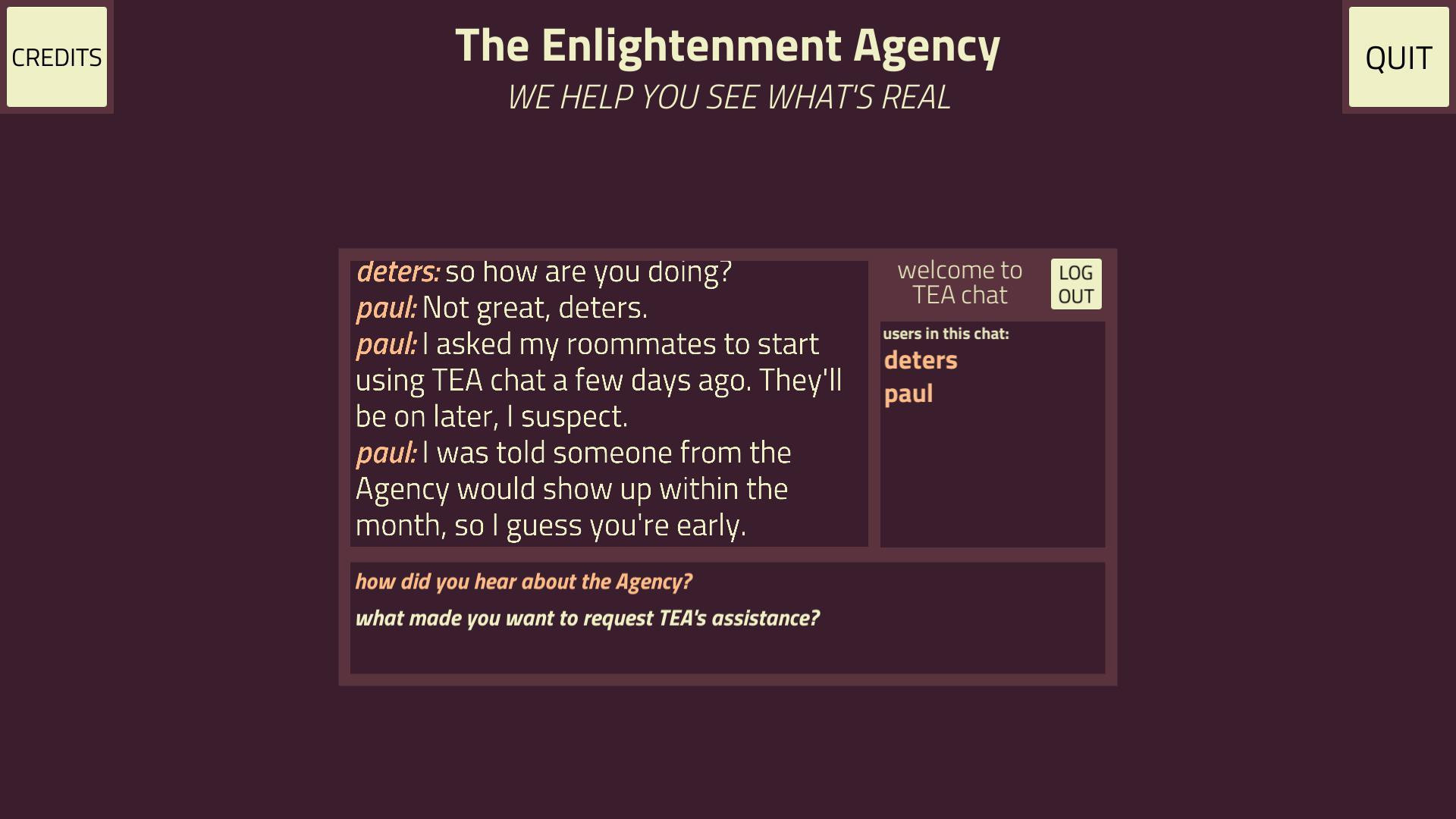 The Enlightenment Agency (itch) - кадр 2