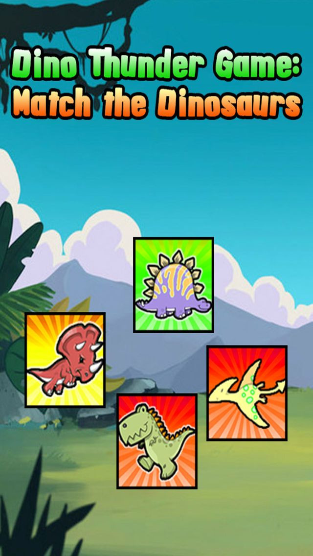 Dino Thunder Game: Match the Dinosaurs - кадр 1