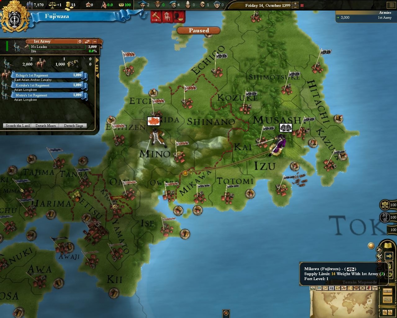 Europa Universalis 3: Divine Wind - кадр 14