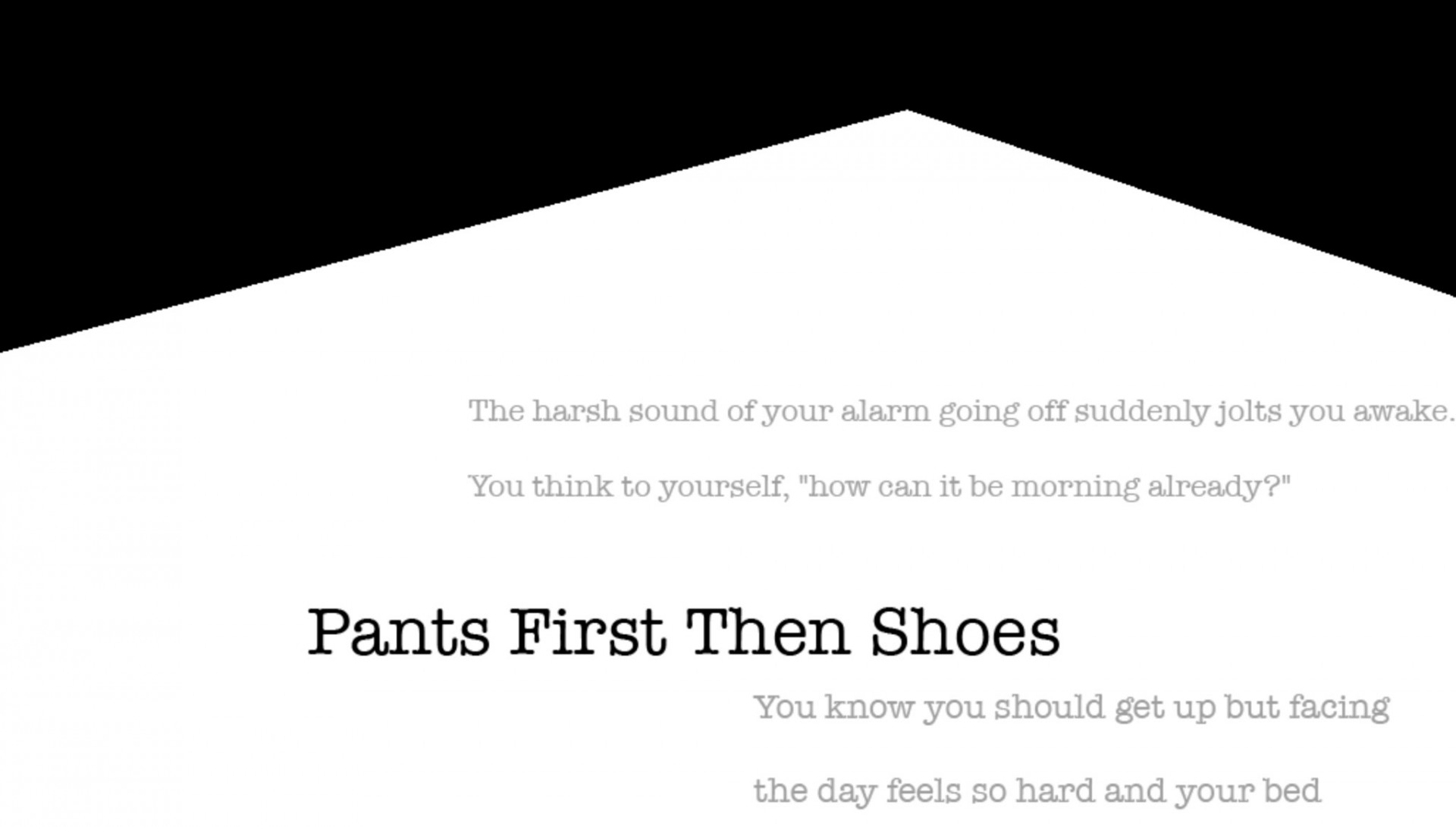 Pants First Then Shoes (itch) - кадр 1