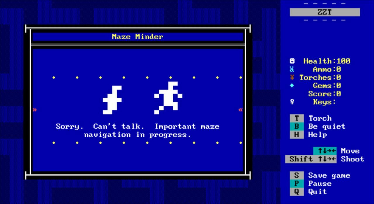 Maze Minders (Bitsy to ZZT Conversion) (itch) - кадр 1