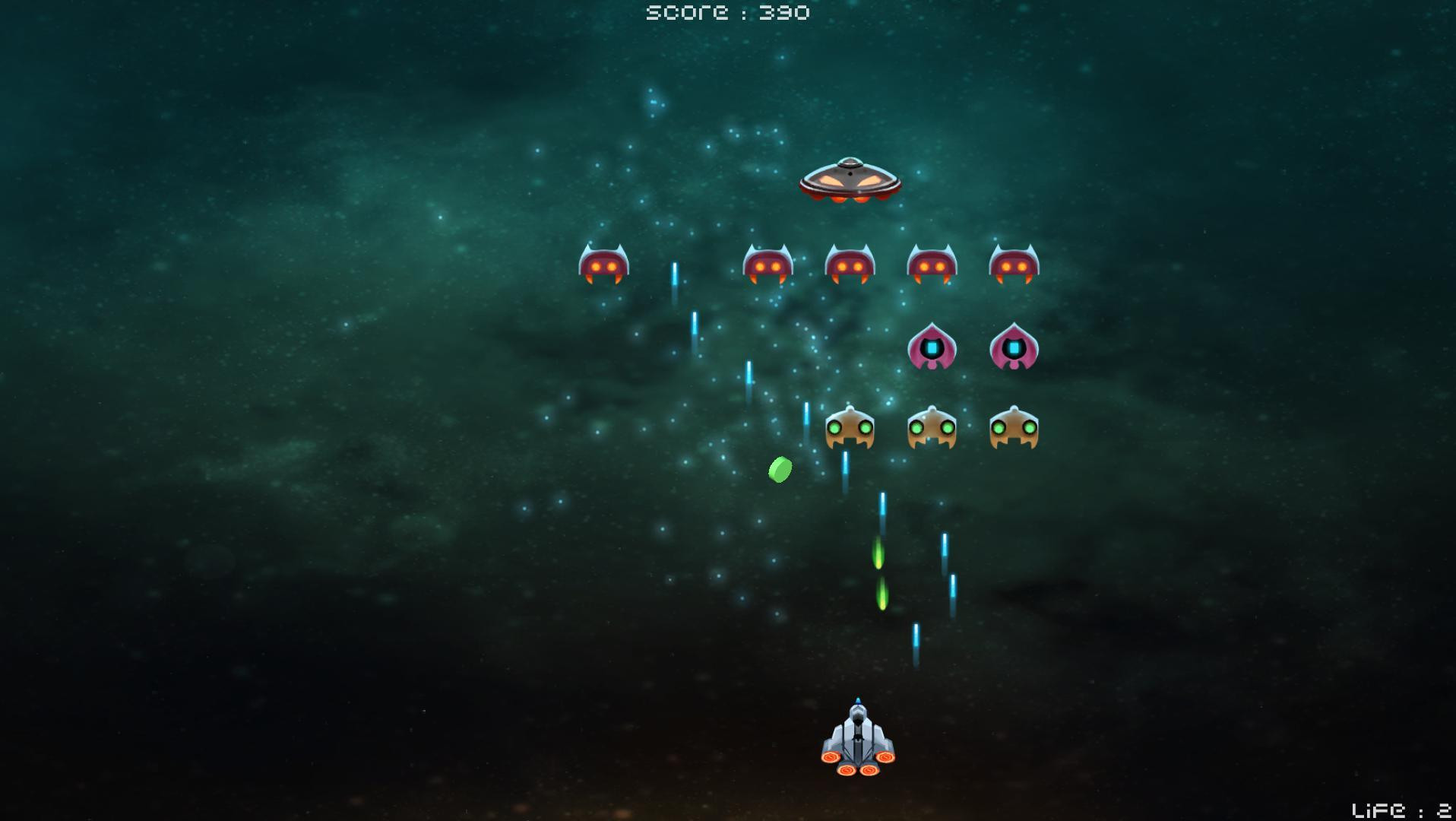 Space Invaders (itch) (Black Potion) - кадр 4
