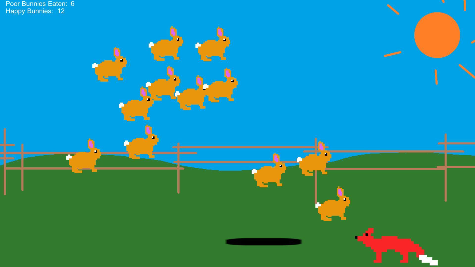 Bouncing Bunnies(1 hour game jam 172) (itch) - кадр 2
