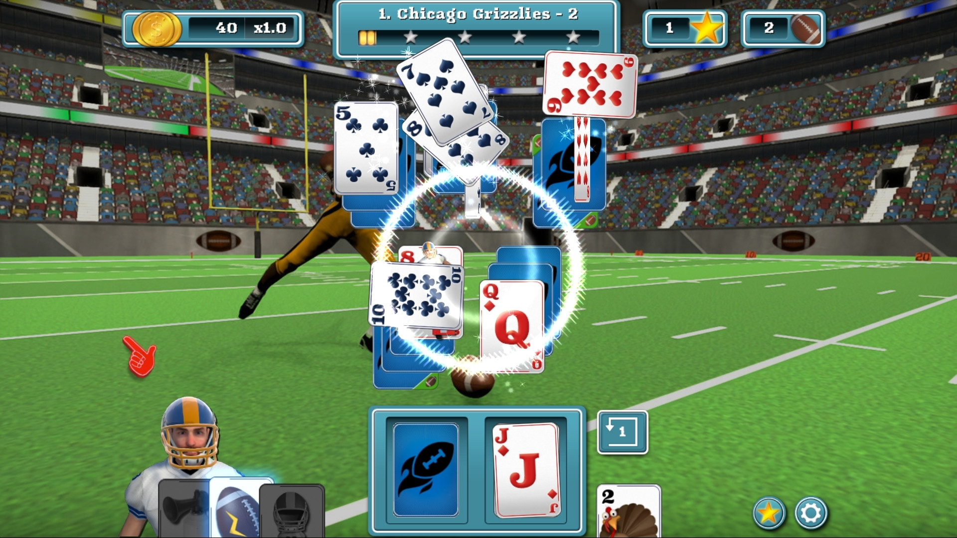 Touch Down Football Solitaire - кадр 8