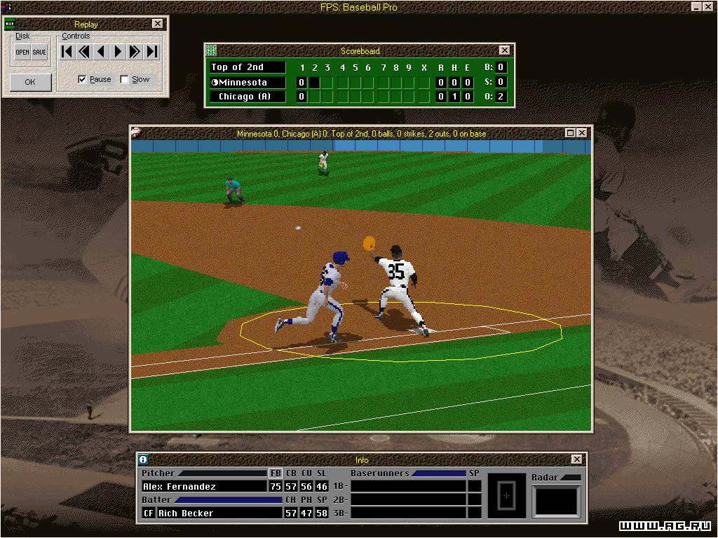 Front Page Sports: Baseball Pro '98 - кадр 13