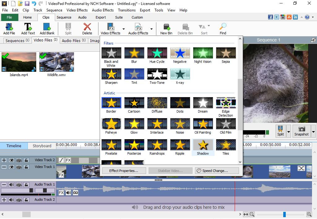 VideoPad Video Editor - кадр 5