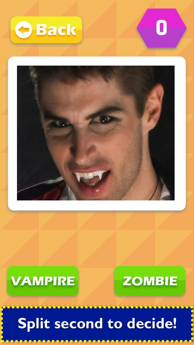 TicToc Pic: Zombie or Vampire Reflex Test Game - кадр 3