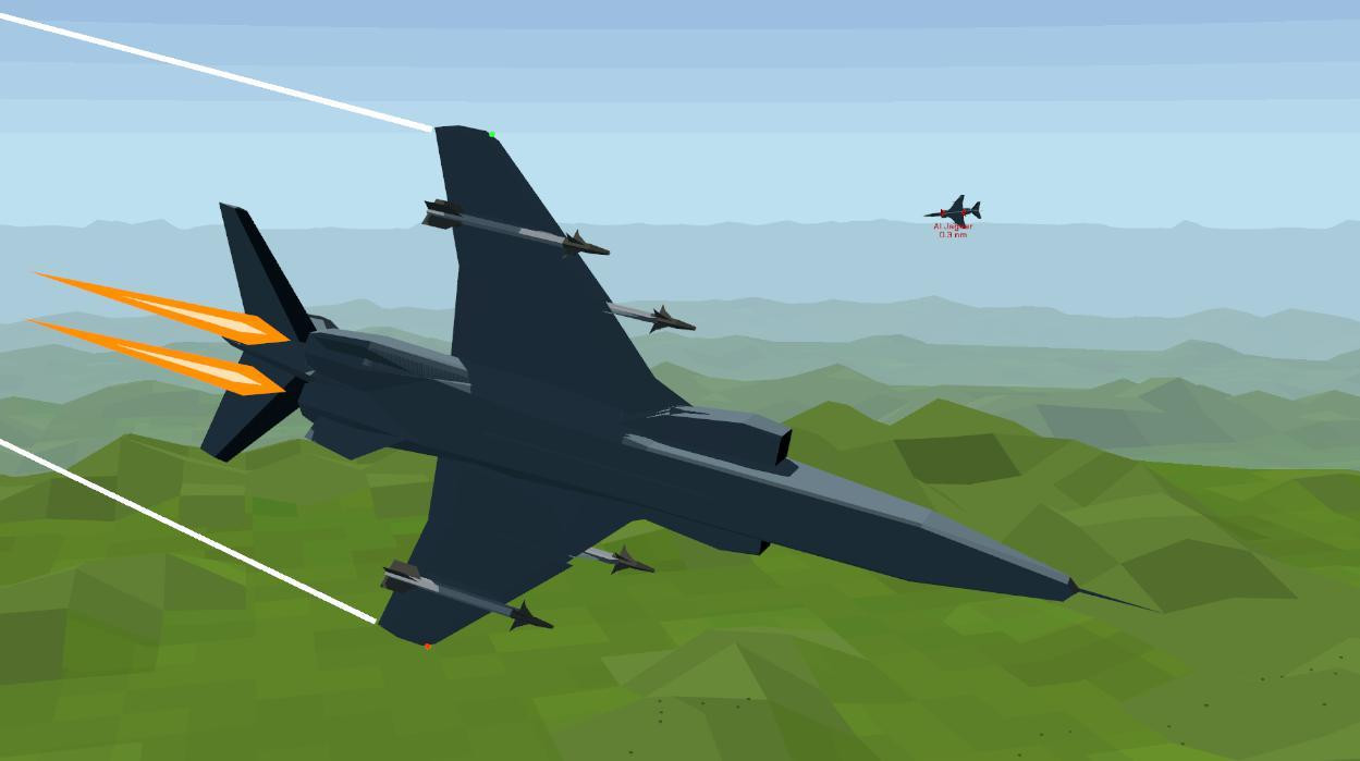 Tiny Combat Arena - Flight Model Demo (itch) - кадр 3