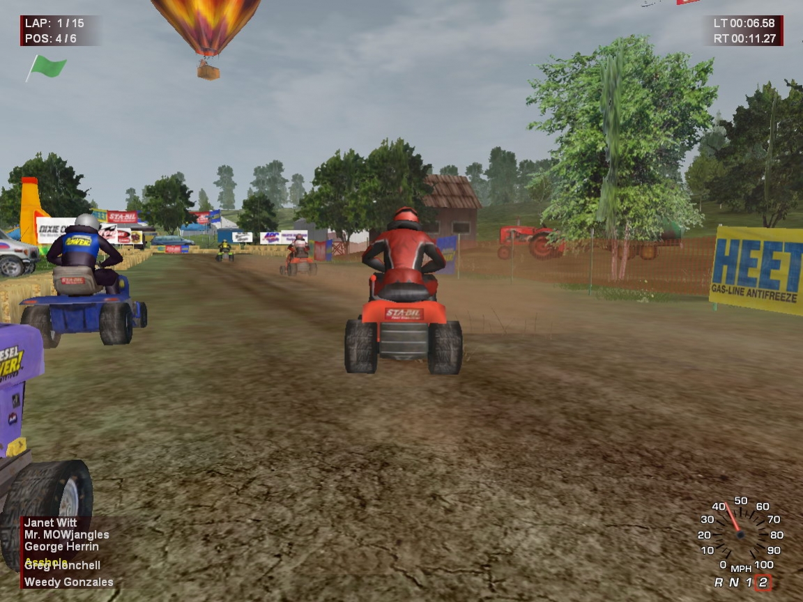 Lawnmower Racing Mania 2007 - кадр 6