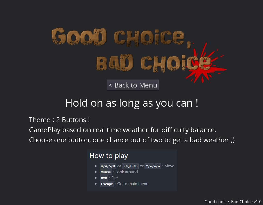 Good choice, Bad choice (itch) - кадр 2