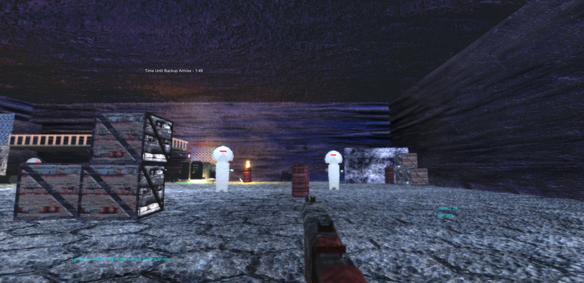 Droid Shootout: A Sci-Fi Mouse-Click-Only Survival Game (itch) - кадр 1