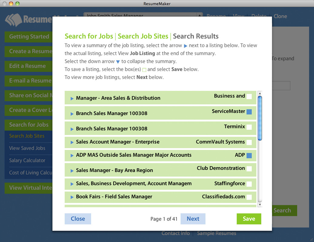 Resume Maker for Mac - кадр 7