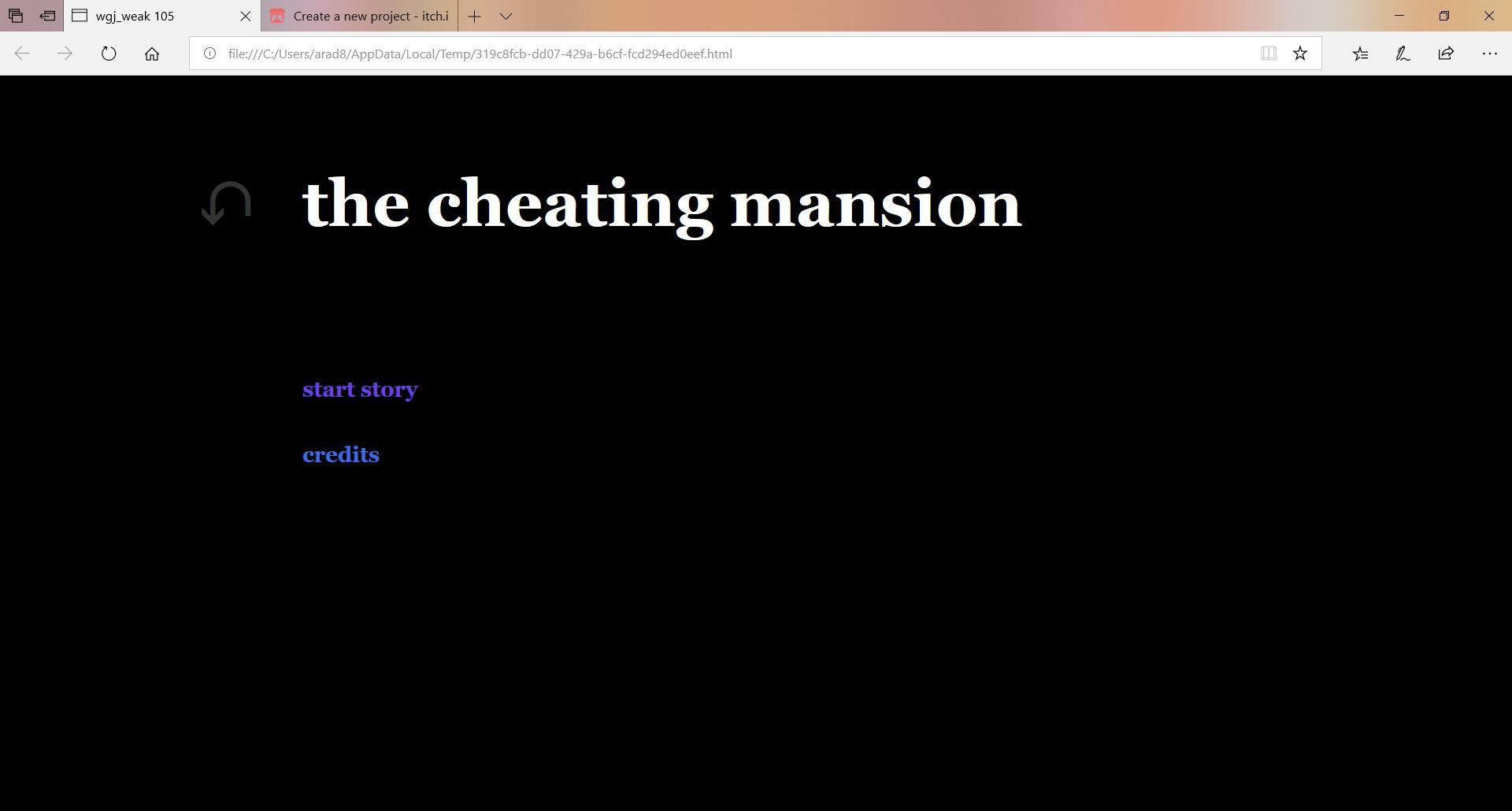 the cheating mansion (itch) - кадр 1