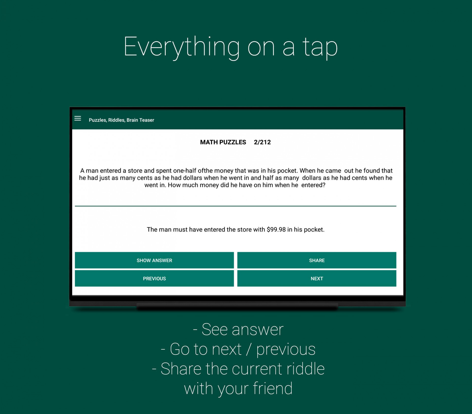 Puzzles, Riddles & Brain Teasers (itch) - кадр 15