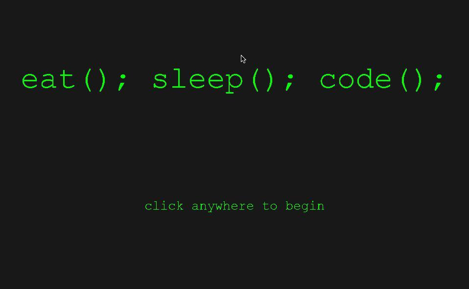 eat(); sleep(); code(); (itch) - кадр 1