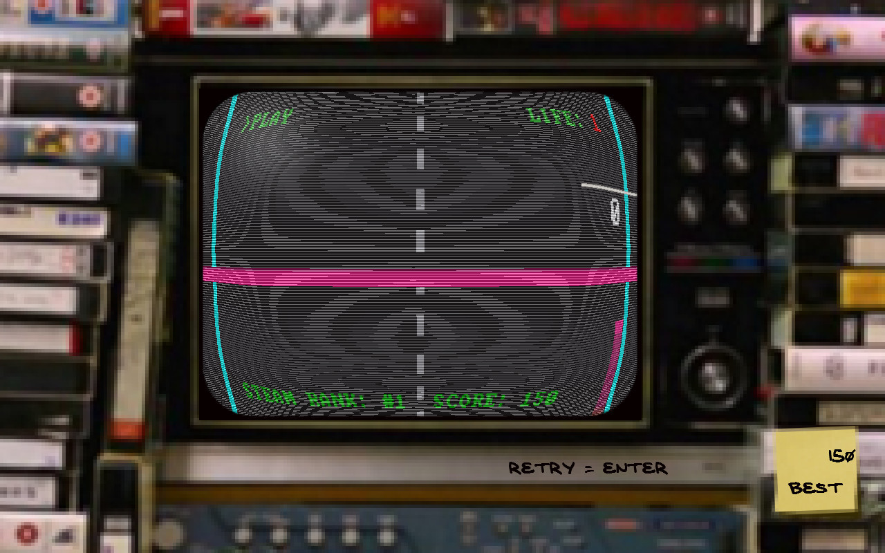 FIRST STEAM GAME VHS - COLOR RETRO RACER: MILES CHALLENGE - кадр 8