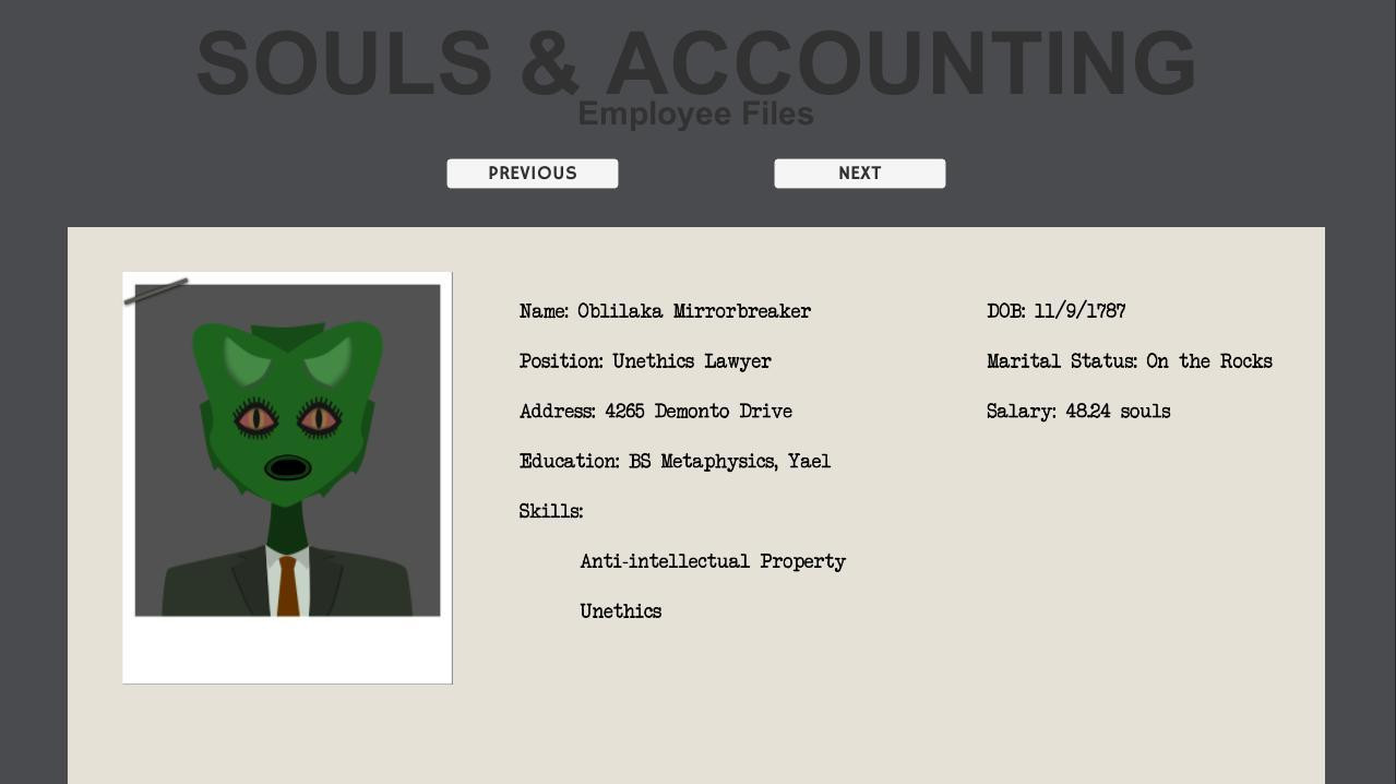Souls & Accounting: Employee Files (itch) - кадр 3