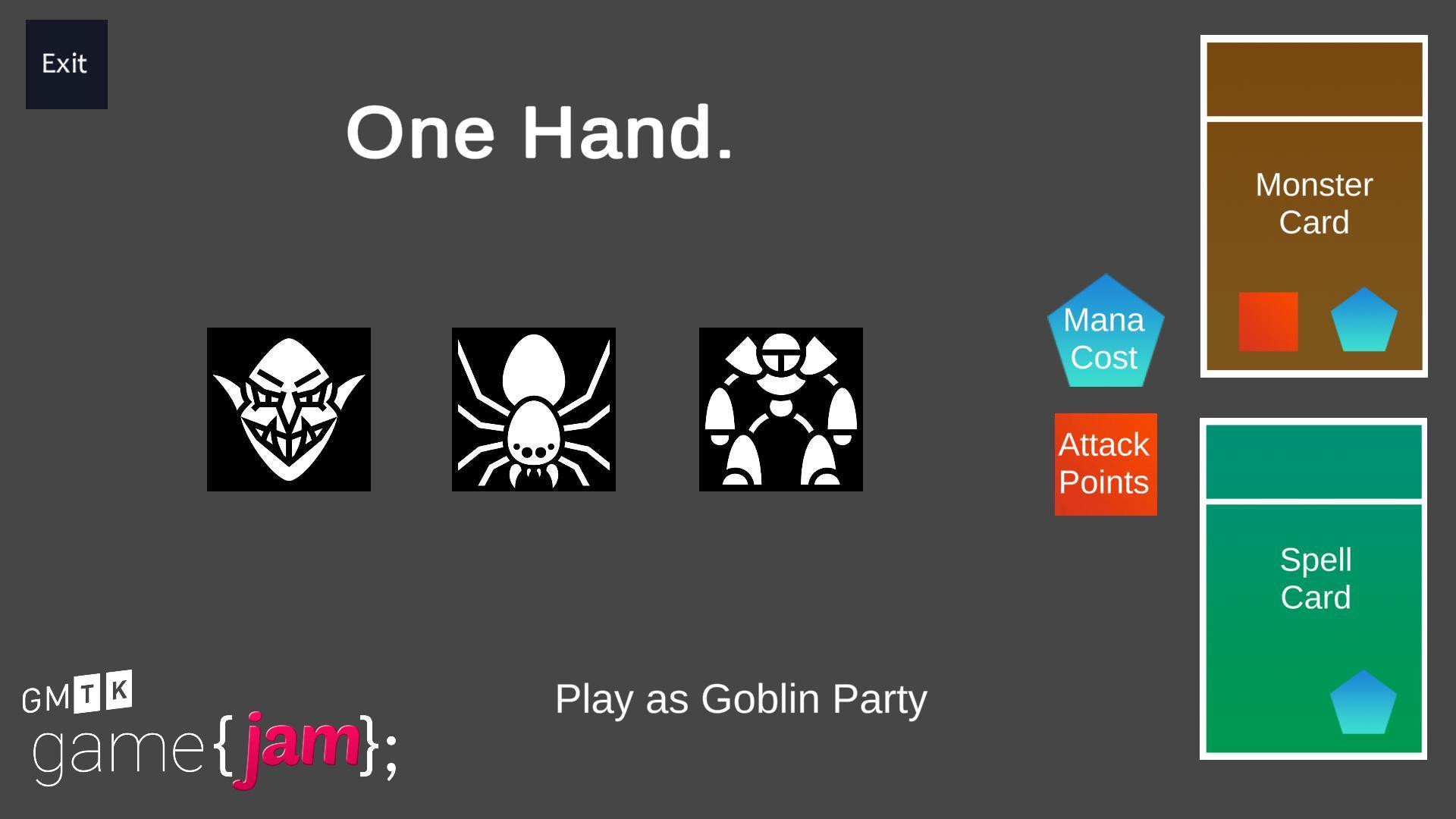 One Hand #GMTKJam2019 (itch) - кадр 2