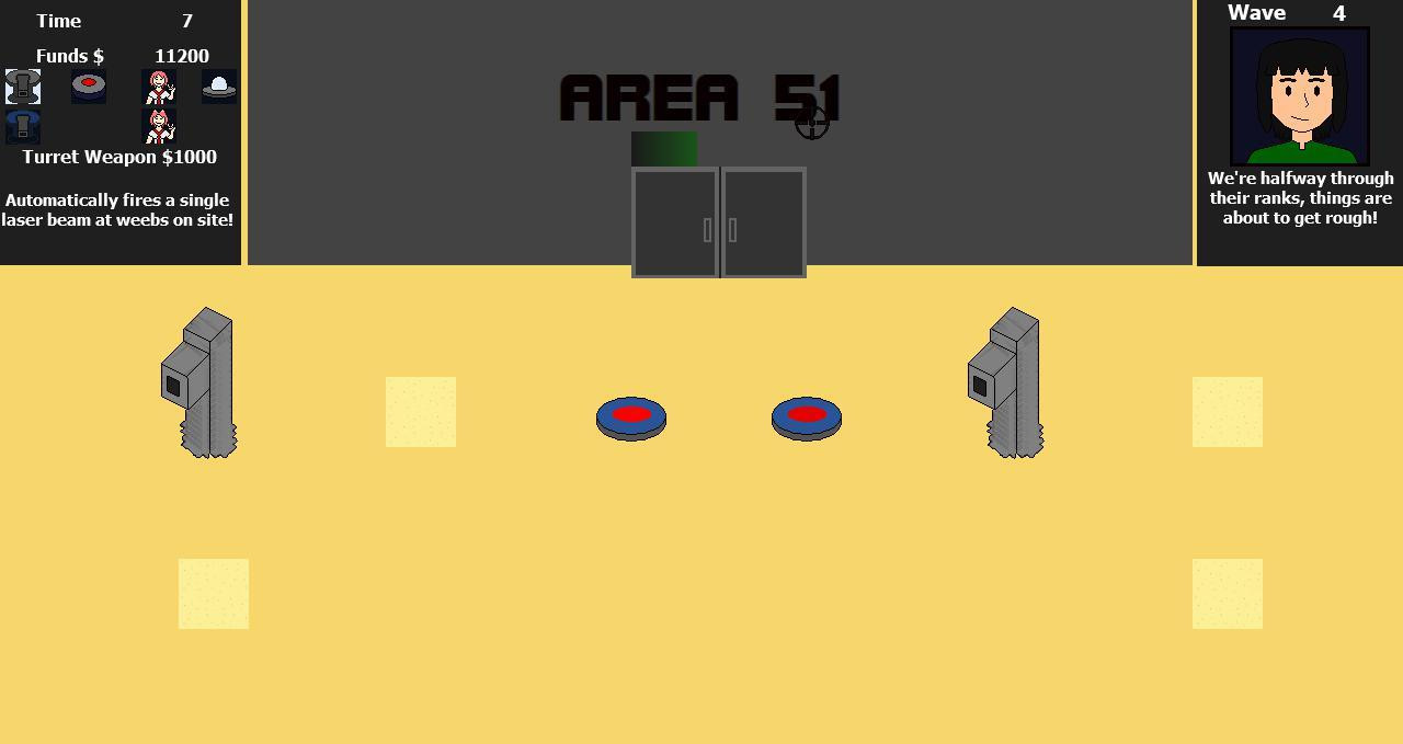 Area 51: Weeb Defense (itch) - кадр 2