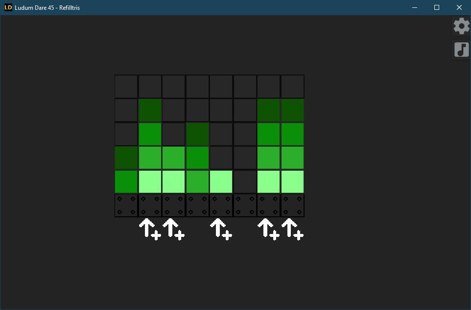 Refilltris - Ludum Dare 45 - Start With Nothing (itch) - кадр 2