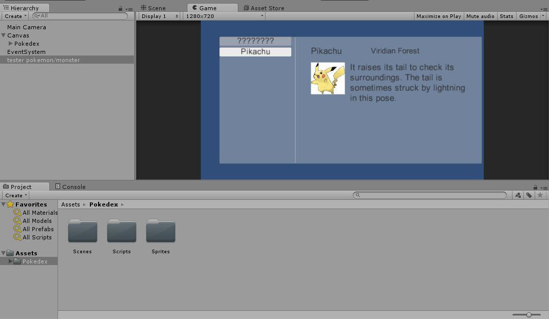 PokeDex For Unity (itch) - кадр 1