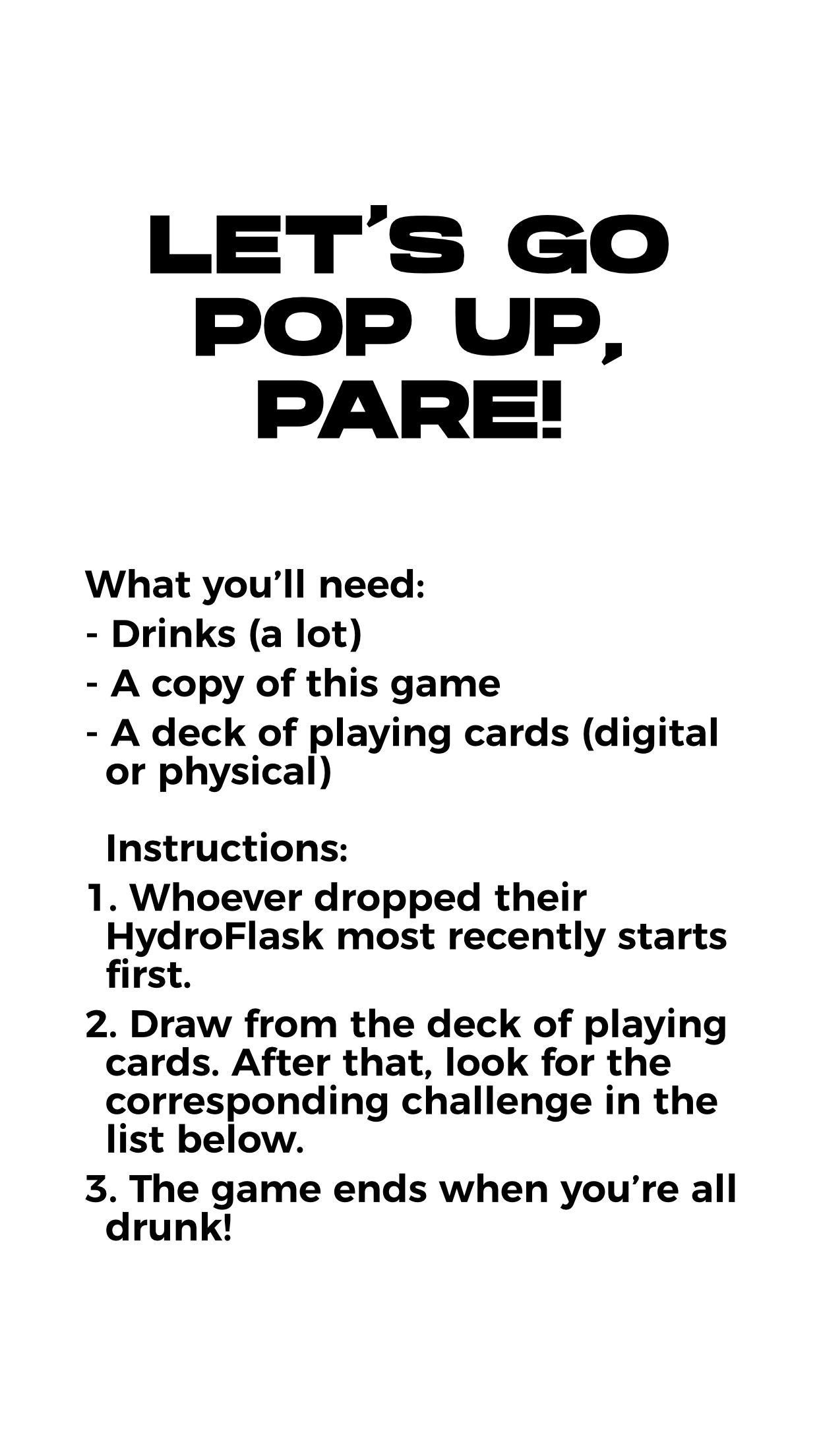 LET'S GO POP UP, PARE! (itch) - кадр 1