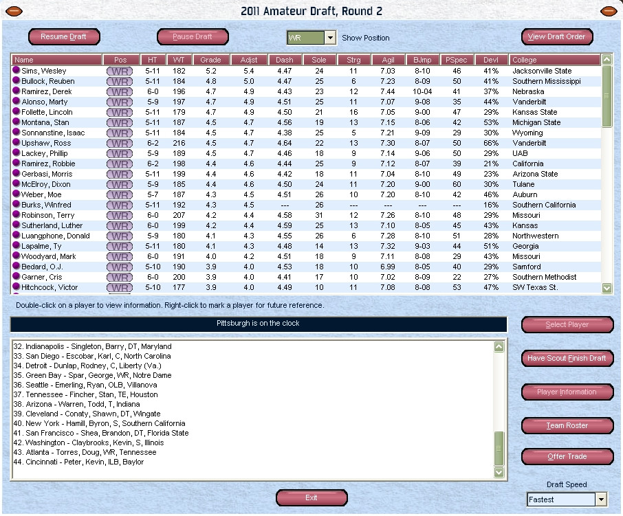 Front Office Football 2007 - кадр 5