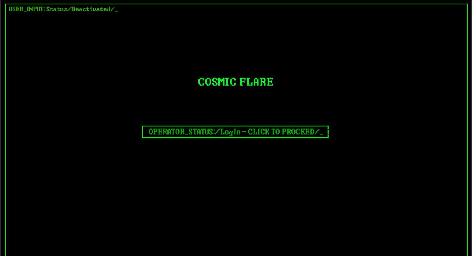 COSMIC FLARE - A TEXT ADVENTURE GAME (itch) - кадр 3