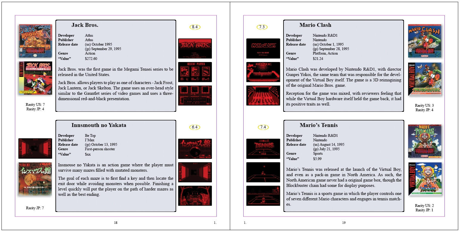 the VirtualBoy Encyclopedia Book (itch) - кадр 2