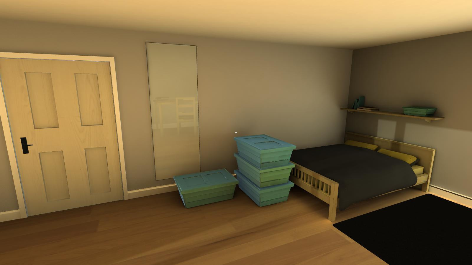Bedroom Modelling Project (itch) - кадр 2