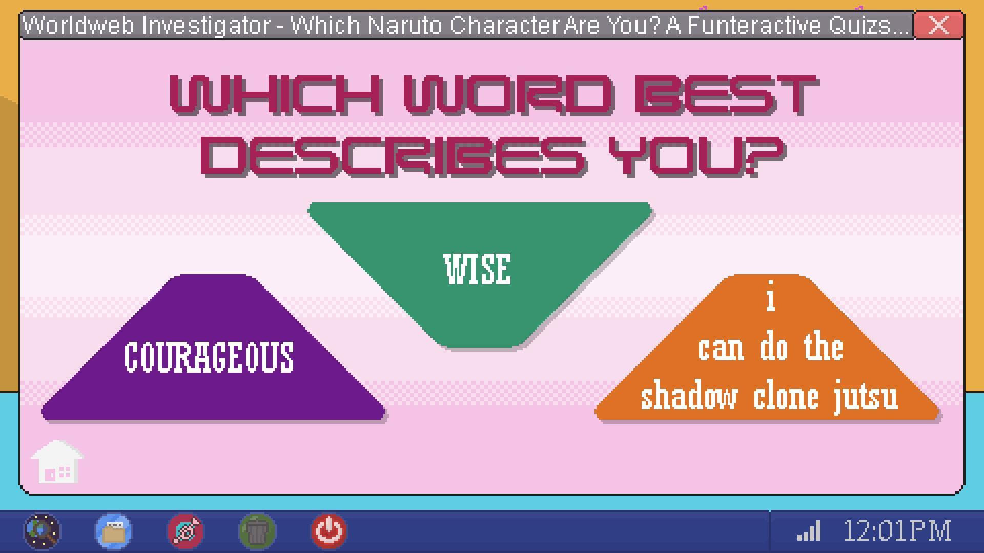 Which Naruto Character Are You? A Funteractive Quizsperience (itch) - кадр 2