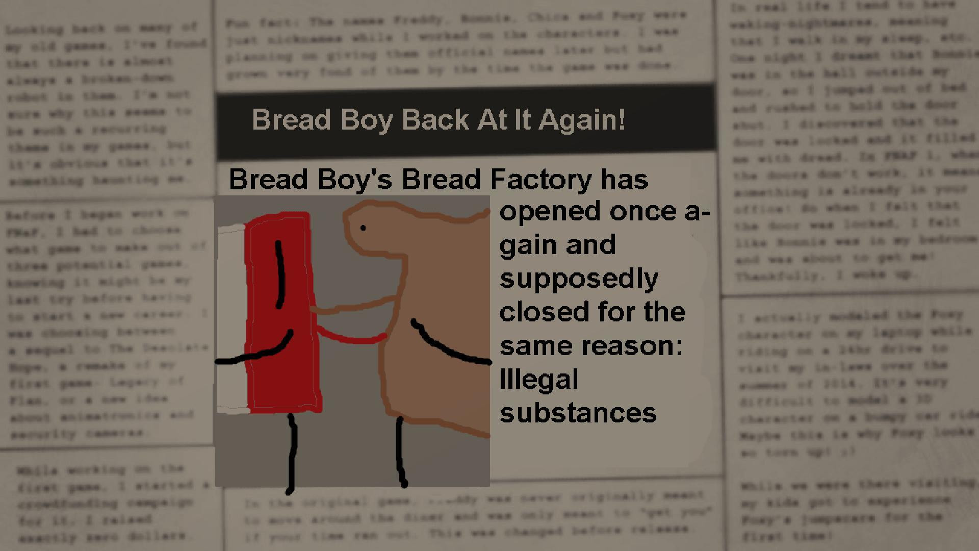 Five Nights At Bread Boy's 2 (itch) - кадр 3