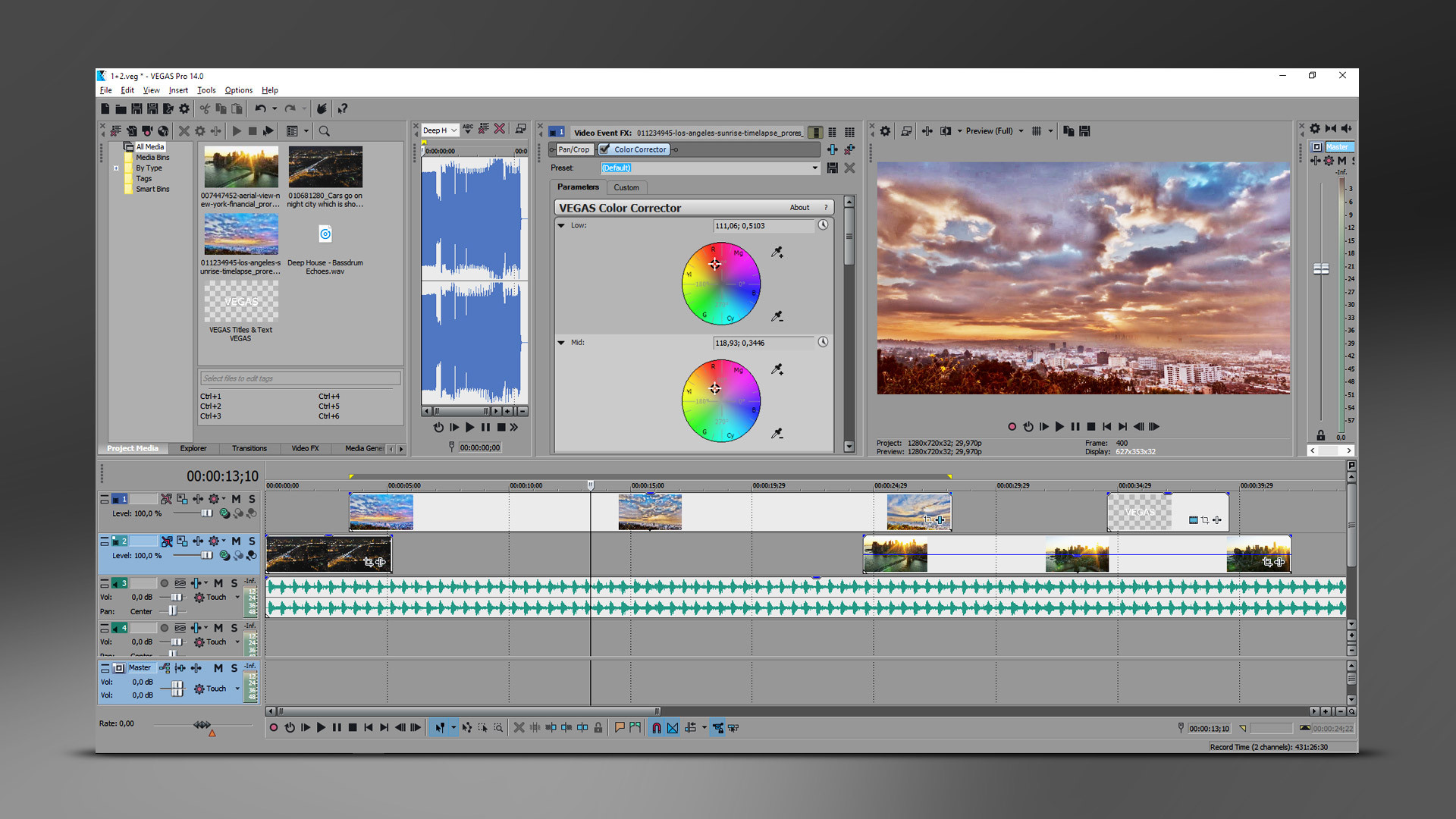 VEGAS Pro 14 Edit - кадр 4