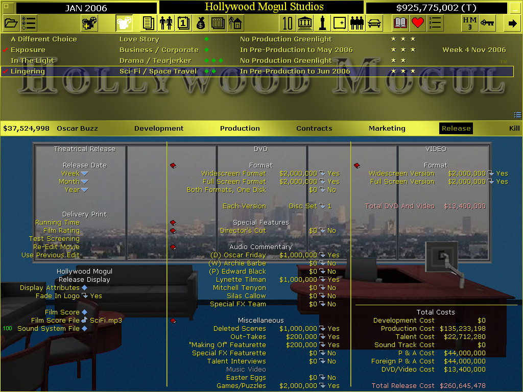 Hollywood Mogul 3 - кадр 9