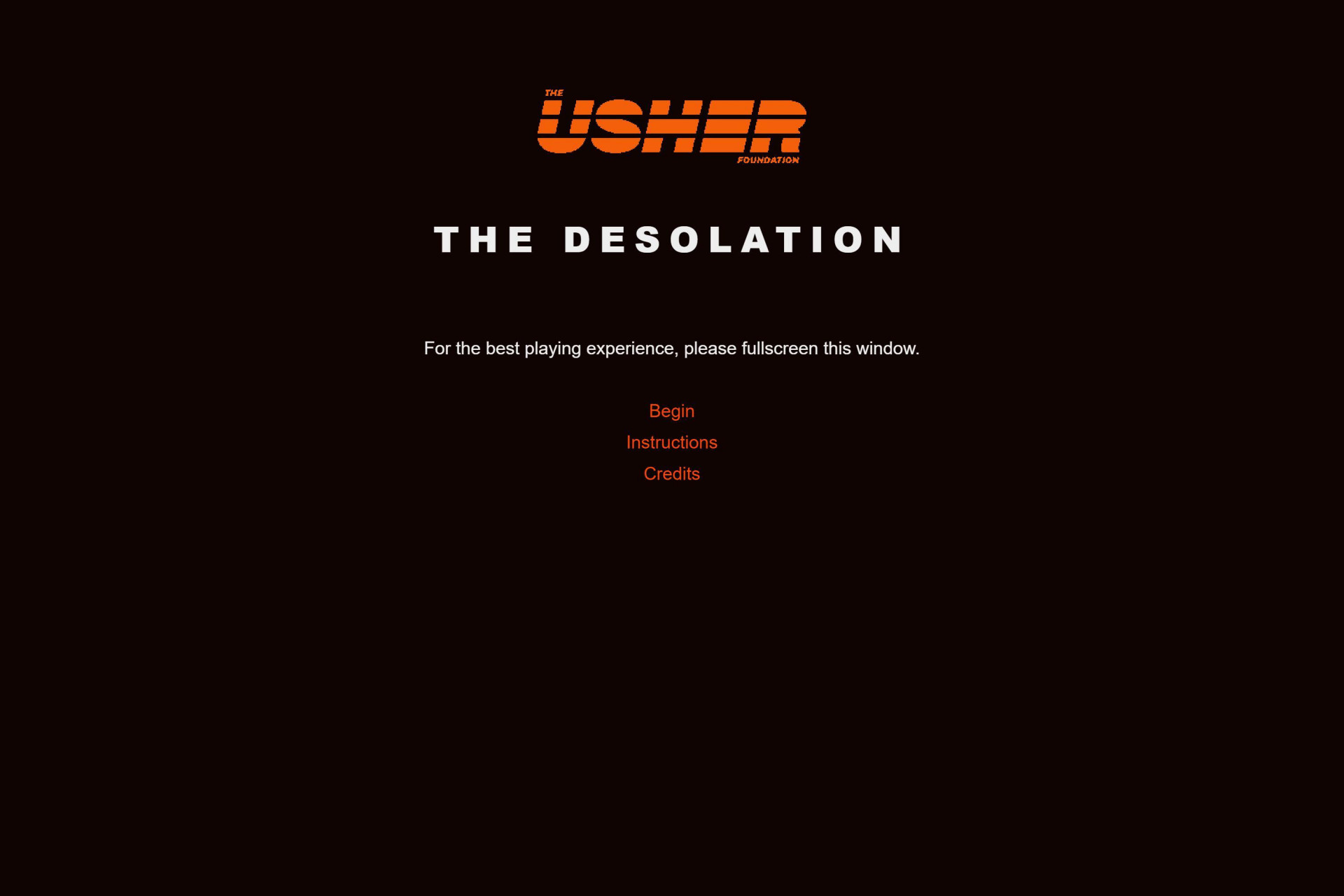 The Usher Foundation VI: The Desolation (itch) - кадр 1