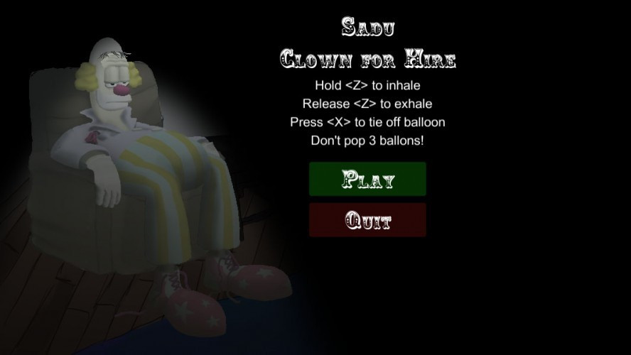 Sadu - Clown For Hire (itch) - кадр 3