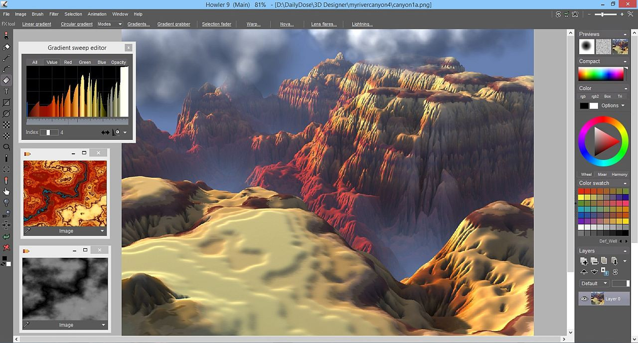 PD Howler 9.6 Digital Painter and Visual FX box - кадр 9