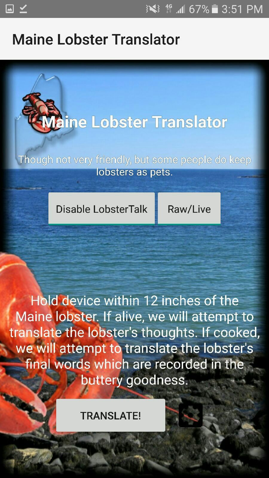 Maine Lobster Translator (itch) - кадр 2