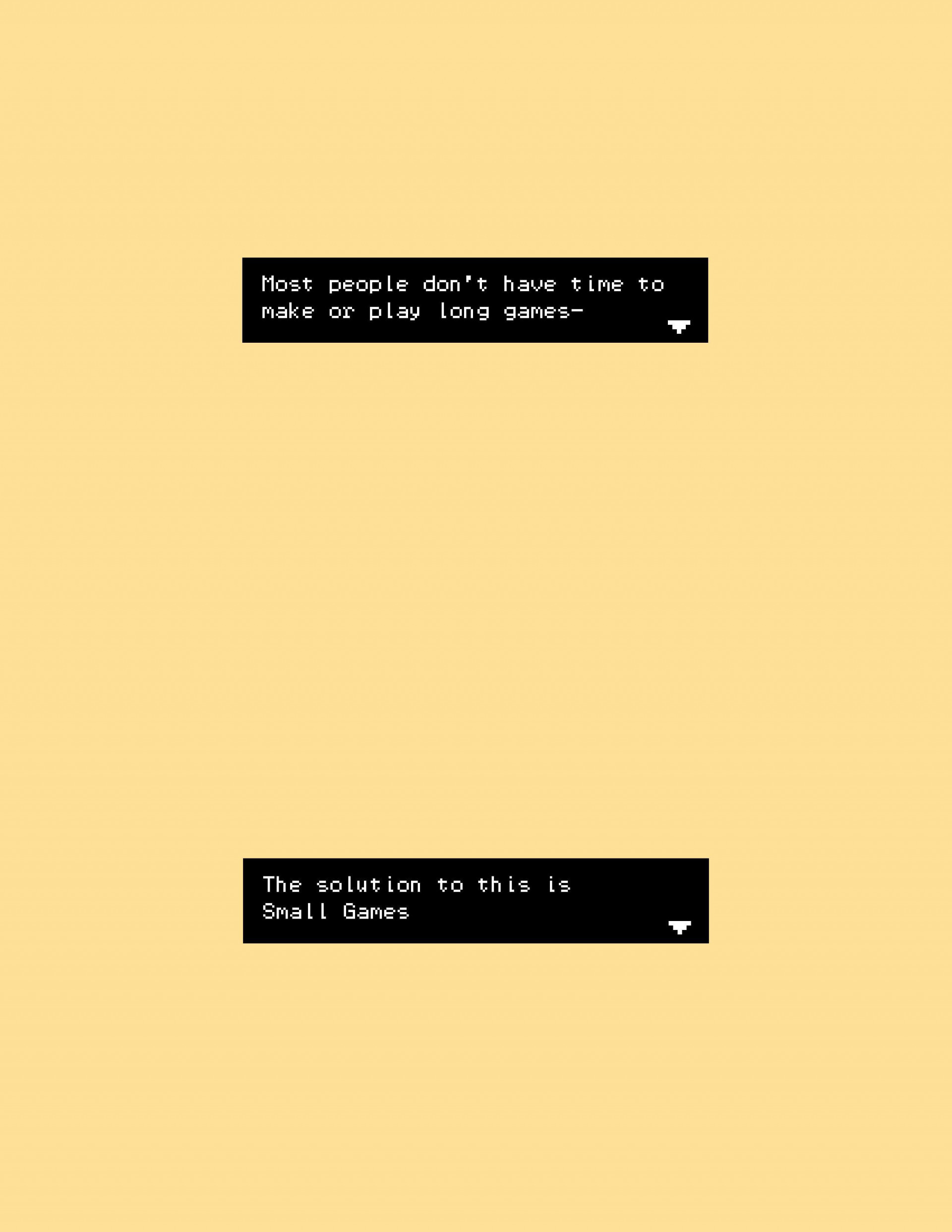 Small Games Manifesto (itch) - кадр 2