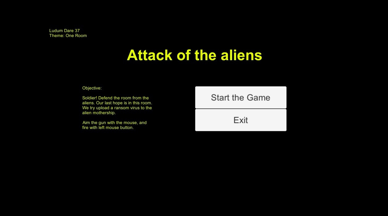 Ludum dare 37 - Attack of the aliens (itch) - кадр 1